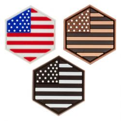 Patch Sentinel Gear drapeaux USA-NOIR ET BLANC