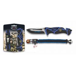 COUTEAU KIT PLIANT FOS AIR FORCE + PARACORDE-Ensemble COUTEAU PLIANT AIR FORCE + PARACORDE