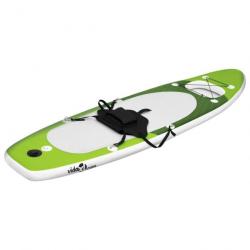 Ensemble de planche SUP gonflable Vert 360x81x10 cm