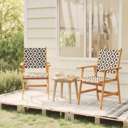 Chaises de jardin 2 pcs Bois d acacia solide