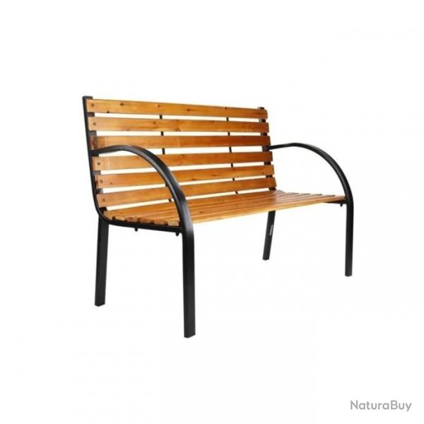 Banc de parc Marron 122x60x81 cm