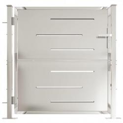 Portail de jardin 100x100 cm Acier inoxydable
