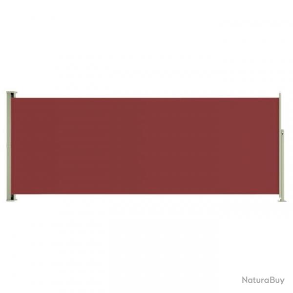 Auvent latral rtractable de patio 117x300 cm Rouge