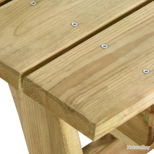 Table de jardin 110x74x75 cm Bois de pin imprgn