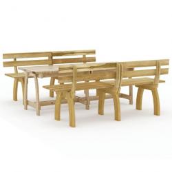 Mobilier de salle à manger de jardin 3 pcs Bois de pin imprégné