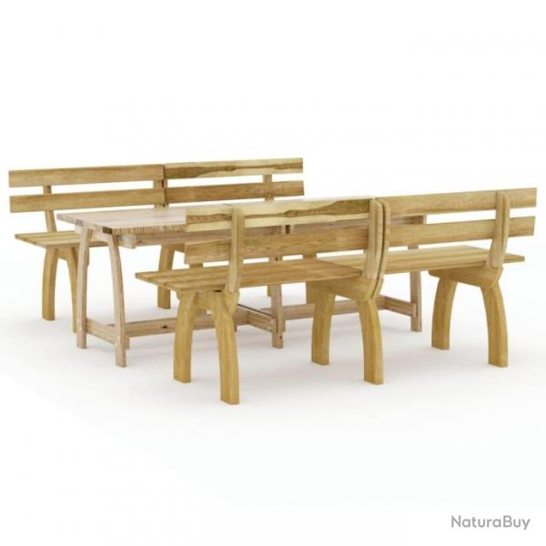 Mobilier de salle  manger de jardin 3 pcs Bois de pin imprgn