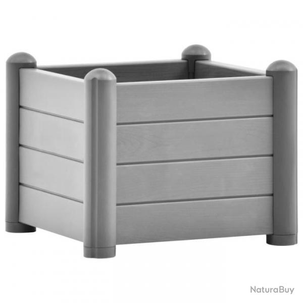 Lit surlev de jardin PP Gris pierre 43x43x35 cm