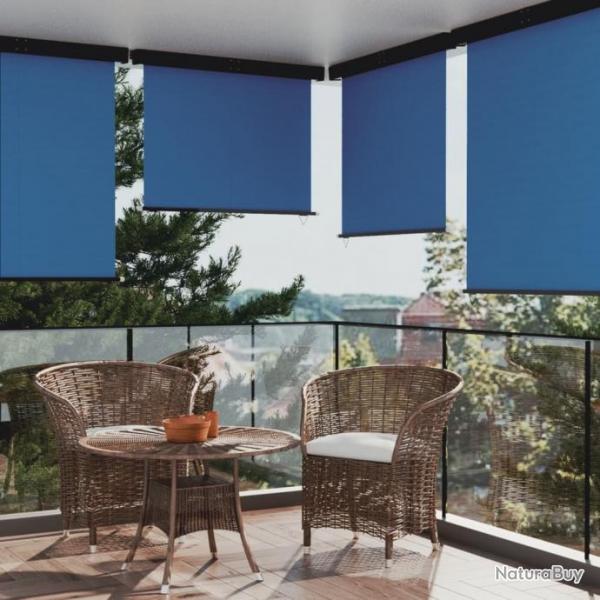 Auvent latral de balcon 140x250 cm Bleu