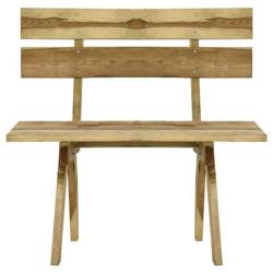 Banc de jardin 110 cm Bois de pin imprégné