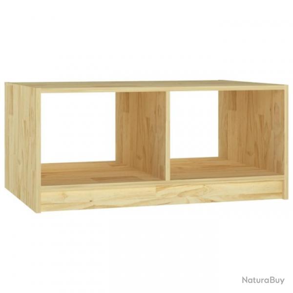 Table basse 75x50x33,5 cm Bois de pin massif