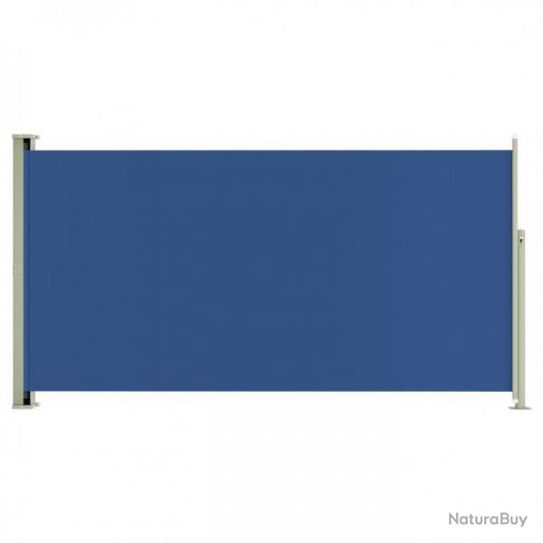 vidaXL Auvent latral rtractable de patio 160x300 cm Bleu