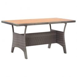 Table de jardin Gris 120x70x66 cm Bois d acacia massif