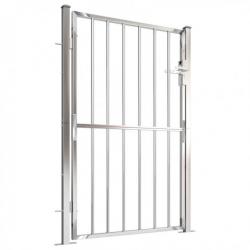 Portail de jardin 100x150 cm Acier inoxydable