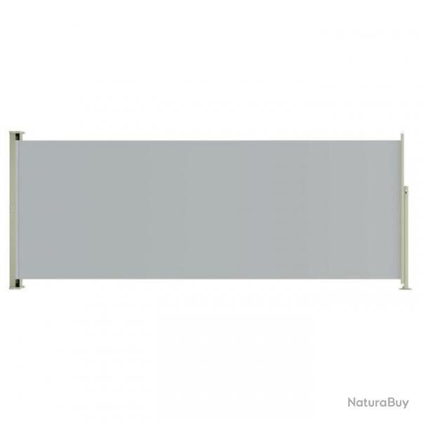 Auvent latral rtractable de patio 117x300 cm Gris