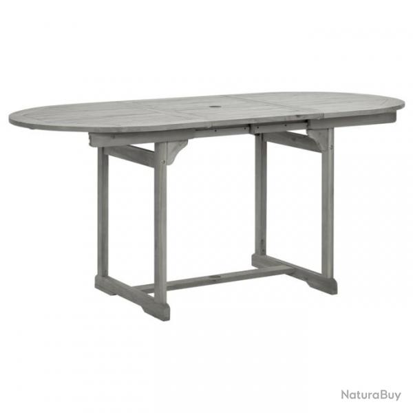 Table  dner de jardin (120-170)x80x75 cm Bois d acacia massif