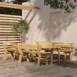 Mobilier de salle à manger de jardin 3 pcs Bois de pin imprégné