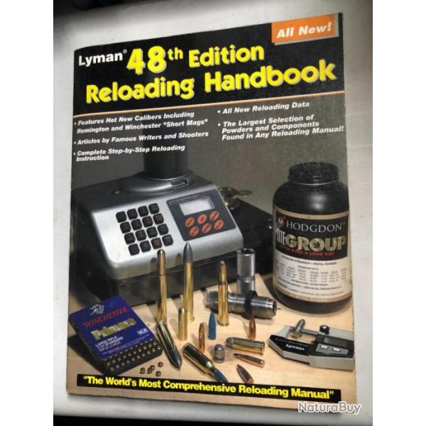Lyman 48th Edition Reloading Handbook livre rechargement munitions