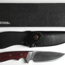 Winchester Couteau de Chasse NEUF 80's étui+coffret