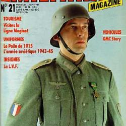 Militaria magazine 21 juin 1987.épuisé éditeur. lvf , maginot , la sten , armée rouge ,russie