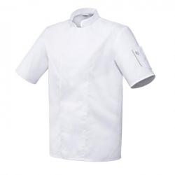 Veste de cuisine mixte manches courtes ou longues Robur NERO MC/ML Blanc Manches courtes 0 / XS