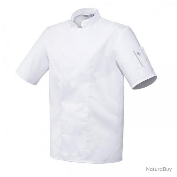 Veste de cuisine mixte manches courtes ou longues Robur NERO MC/ML Blanc Manches courtes 0 / XS