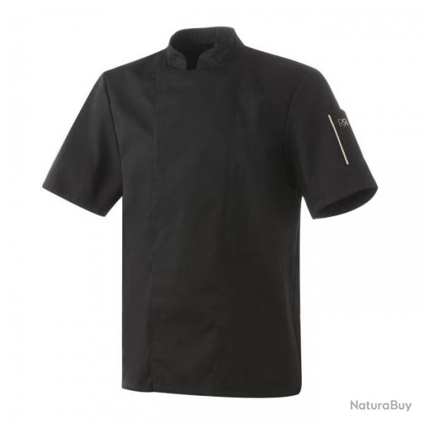 Veste de cuisine mixte manches courtes ou longues Robur NERO MC/ML Noir Manches courtes 1 / S