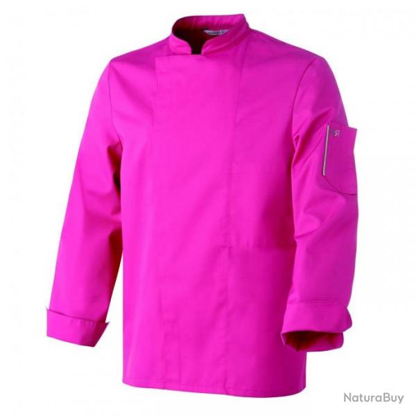 Veste de cuisine mixte manches courtes ou longues Robur NERO MC/ML Manches longues Fuchsia 4 / XL