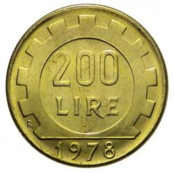 200 LIRES 1978 ITALIA