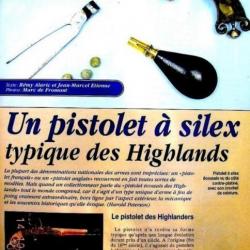 Pistolet à silex  Highlands  XXème peut être vendu à la pièce. (en vente séparément dans ma liste )