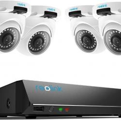 Caméra de Surveillance Extérieure Vidéo Surveillance Avec Disque Dur 2TO Haute Capacité de Memoire