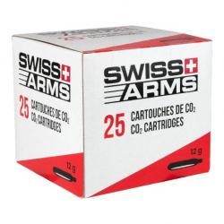 Boîtes de 25 cartouches de CO2 12g Swiss Arms