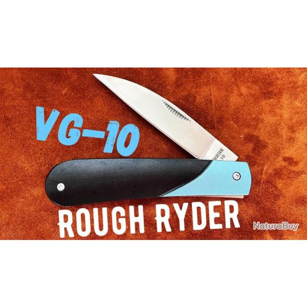 Couteau Rough Ryder Wharncliffe Lame Acier VG10 Manche Aluminium RR2202