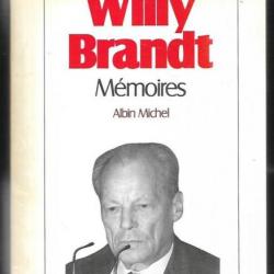 willy brandt mémoires , autobiographie chancelier allemand
