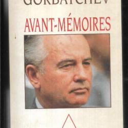 mikhail gorbatchev avant-mémoires autobiographie