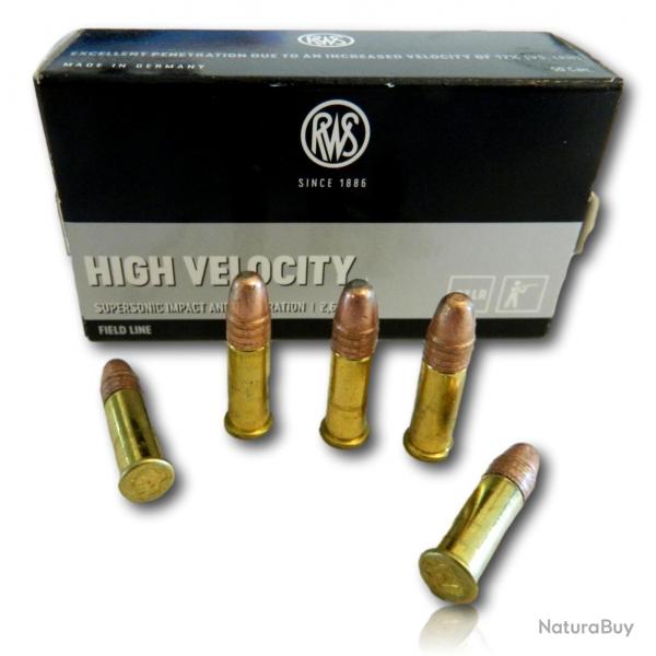 RWS 22LR HIGH VELOCITY 40GR BTE 50