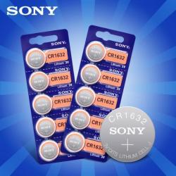 10 pièces Sony CR1632 pile bouton Lithium pile bouton 3V LM1632