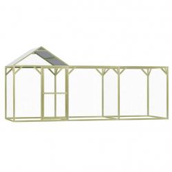 Poulailler 4,5 x 1,5 x 2 m pinède imprégnée 02_0001668