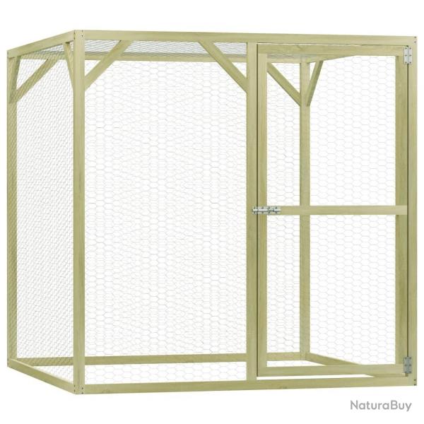 Poulailler 1,5 x 1,5 x 1,5 m pinde imprgne 02_0001661