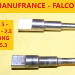 LOT de 2 percuteurs  fusil FALCOR  MANUFRANCE   Ø 5 - 3.8 - 2.5  long 25.3