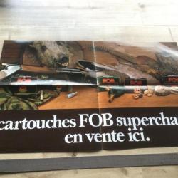 Ancien Poster Chasse FOB