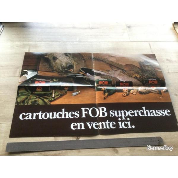 Ancien Poster Chasse FOB