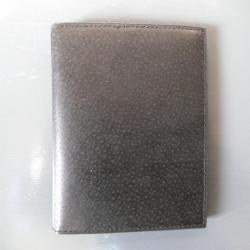 PORTEFEUILLE/PORTE CARTES 3 VOLETS CUIR NOIR