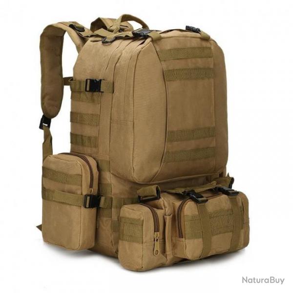 Grand Sac  Dos 55L Tactique Militaire Multifonction Camouflage pour Randonne Camping Chasse Neuf