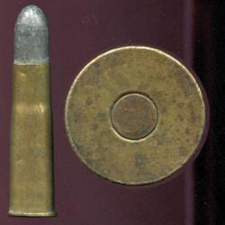 .43 Remington Egyptien originale Guerre 1870-71 - étui laiton - balle plomb arrondie