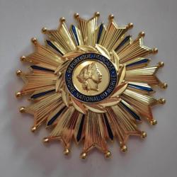 Superbe Grand Croix de l'Ordre National du Mérite métal doré