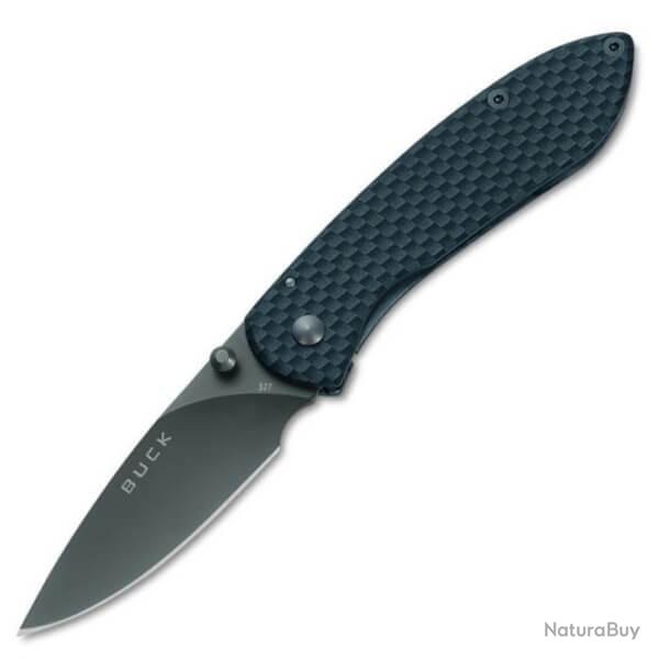 0327CFS-Couteau pliant Buck Nobleman Carbone