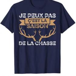 Tee-shirt humoristique - Idée cadeau - Bleu marine - Livraison gratuite et rapide