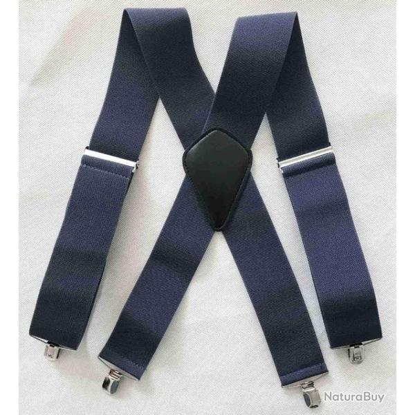 Bretelles de couleur bleu marine