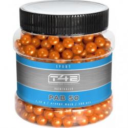 Billes paintball bio orange T4E - sport pab x500 - ...