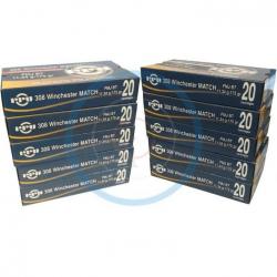 10 boîtes de 20 cartouches Partizan Match FMJBT calibre 308 Winchester